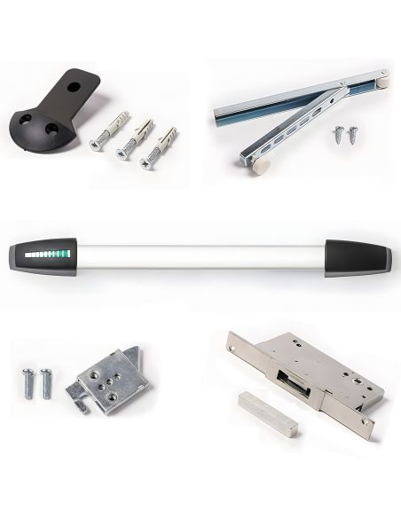 Kit maniglione antipanico Slash SL A per porta tagliafuoco anta passiva Ninz 4204302.013