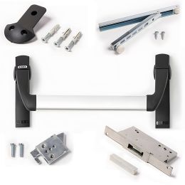 Kit maniglione antipanico Twist TW A per porta tagliafuoco anta passiva Ninz 4204302.010