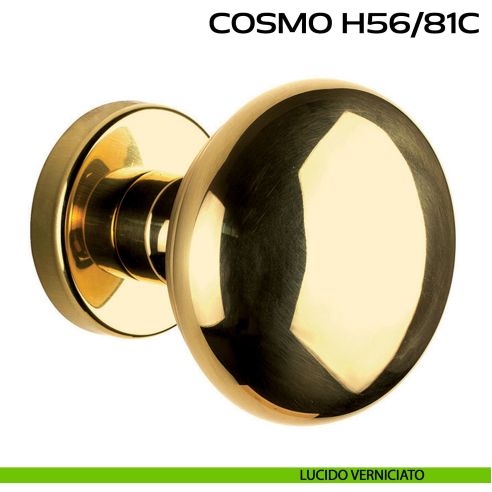 Pomolo fisso per porta diametro 71 mm Cosmo H56 Reguitti lucido