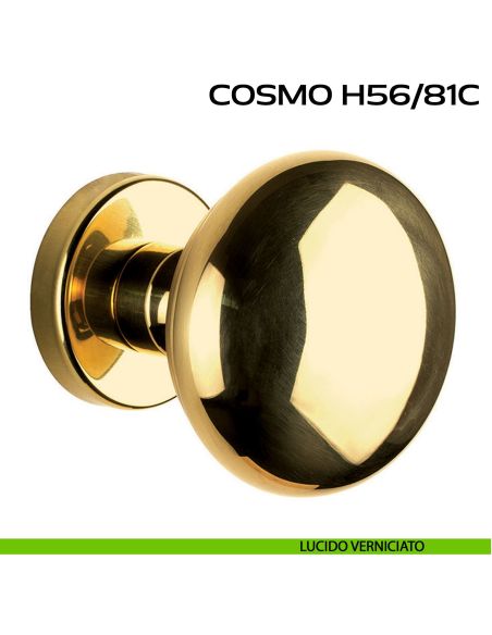 Pomolo fisso per porta diametro 71 mm Cosmo H56 Reguitti lucido