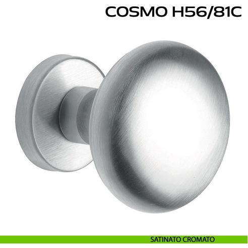 Pomolo fisso per porta diametro 71 mm Cosmo H56 Reguitti satinato
