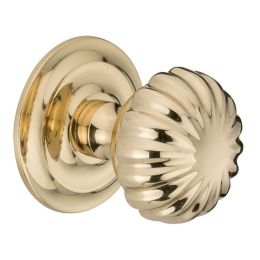 Pomolo per porta fisso Margherita H57 Reguitti diametro 75 mm con rosetta diametro 73 mm