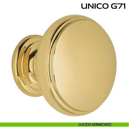Pomolo per porta fisso Unico G71 Reguitti lucido