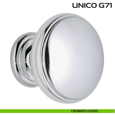 Pomolo per porta fisso Unico G71 Reguitti cromato