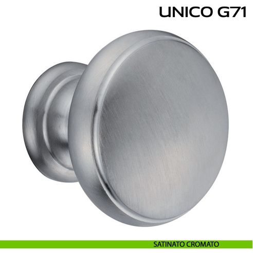 Pomolo per porta fisso Unico G71 Reguitti satinato