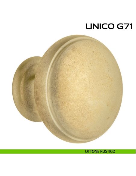 Pomolo per porta fisso Unico G71 Reguitti rustico