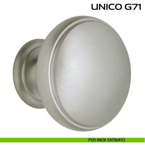 Pomolo per porta fisso Unico G71 Reguitti pvd inox