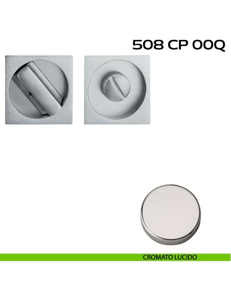 Placche incasso quadrate con nottolino 508 Reguitti lucido