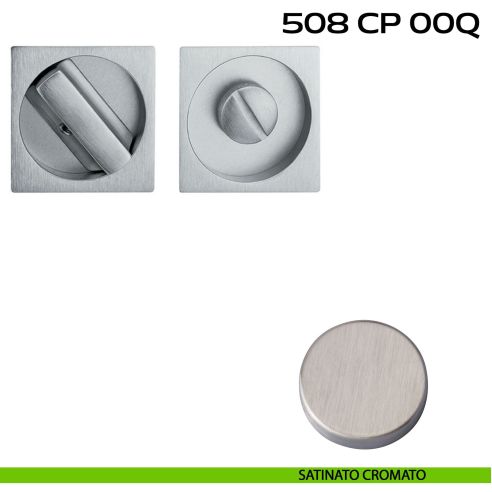 Placche incasso quadrate con nottolino 508 Reguitti satinato