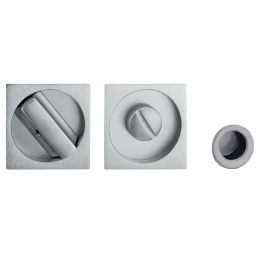 Kit placche incasso quadrate con nottolino 508 Reguitti con frontalino di trascinamento