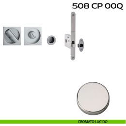 Kit placche incasso quadrate con nottolino 508 Reguitti con frontalino di trascinamento e serratura 026SR 2
