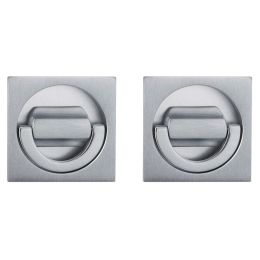 Placche incasso quadrate con doppio nottolino ad anello Reguitti 577