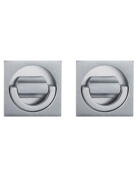 Placche incasso quadrate con doppio nottolino ad anello Reguitti 577