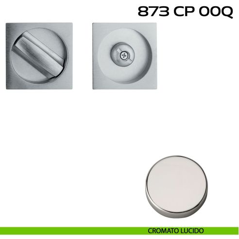 Placche incasso quadrate con nottolino Reguitti 873 lucido