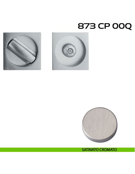 Placche incasso quadrate con nottolino Reguitti 873 cromato