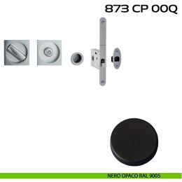 Kit placche incasso quadrate con nottolino Reguitti 873 con frontalino di trascinamento e serratura 026SR 2