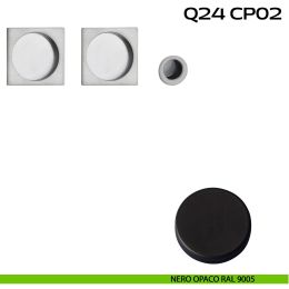 Kit placche incasso quadrate cieche Reguitti Q24 con frontalino di trascinamento 2