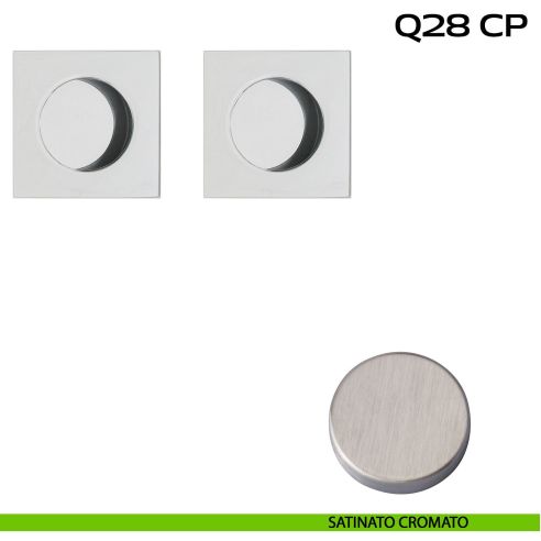 Kit placche incasso quadrate cieche Reguitti Q28 satinato