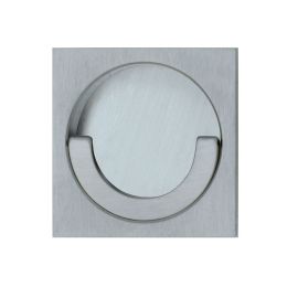 Placca ad incasso quadrata con anello di presa e vite di connessione passante cieca Reguitti Q48 PI 002