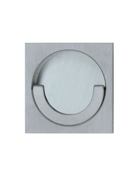Placca ad incasso quadrata con anello di presa e vite di connessione passante cieca Reguitti Q48 PI 002