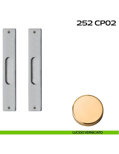 Kit placche incasso rettangolari cieche Reguitti 252 lucido