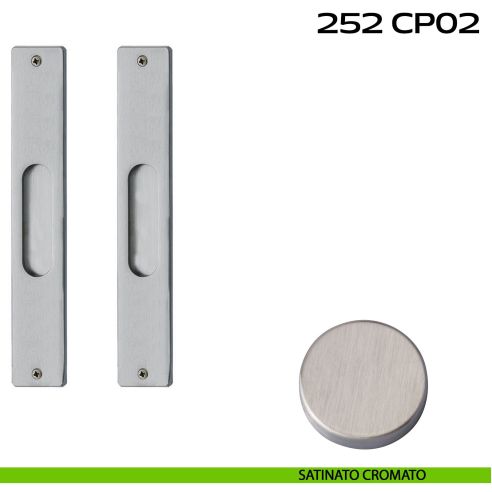 Kit placche incasso rettangolari cieche Reguitti 252 nichelato