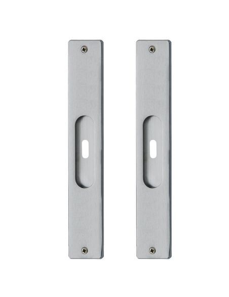 Kit placche incasso rettangolari con foro chiave Reguitti 252