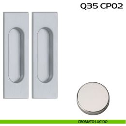 Kit placche incasso rettangolari cieche Reguitti Q35 2