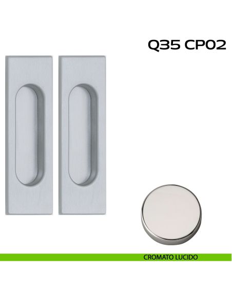 Kit placche incasso rettangolari cieche Reguitti Q35