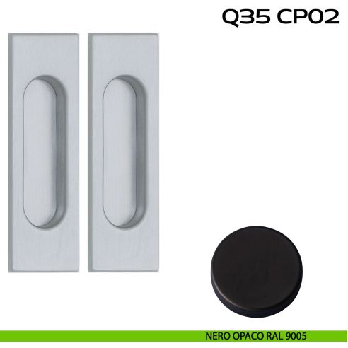 Kit placche incasso rettangolari cieche Reguitti Q35