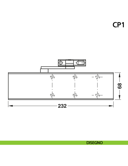 Chiudiporta CP1 Ninz 3301001.001 per Porte Tagliafuoco