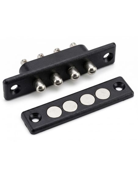 Coppia contatti elettrici a 4 poli per porta tagliafuoco Ninz 2608002.002