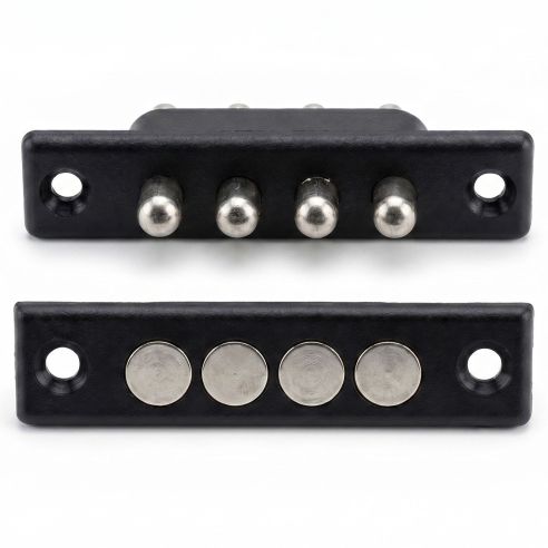 Coppia contatti elettrici a 4 poli per porta tagliafuoco Ninz 2608002.002