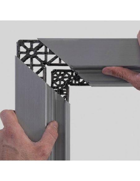 Giunto Angolo PE Ninz 4212036.001 96x96mm per Porta Proget