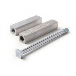 Set perno quadro 9x9 mm per maniglia e maniglione antipanico Ninz 3105002.001 2