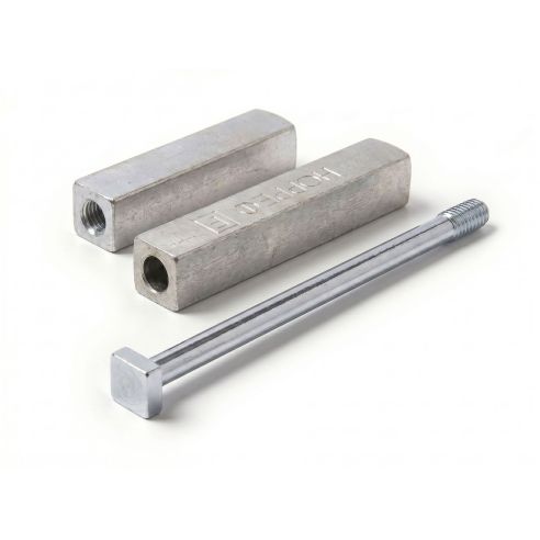 Set perno quadro 9x9 mm per maniglia e maniglione antipanico Ninz 3105002.001