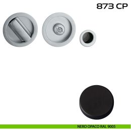 Kit placche incasso tonde con nottolino Reguitti 873 con frontalino di trascinamento 2