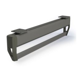 Emuca Appendiabiti con barra estraibile per armadio Quartz, Tecnoplastica e Alluminio, Titanio