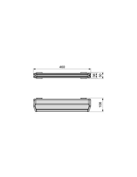 Emuca Appendiabiti con barra estraibile per armadio Quartz, Tecnoplastica e Alluminio, Titanio