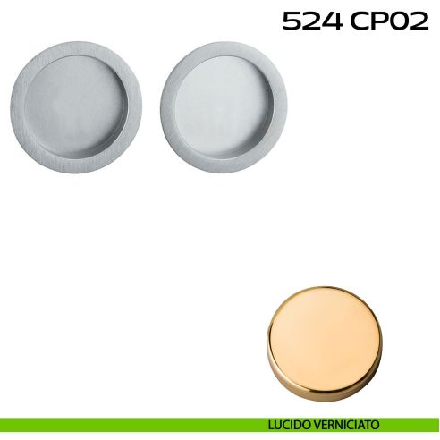 Kit placche incasso tonde cieche Reguitti 524 lucido