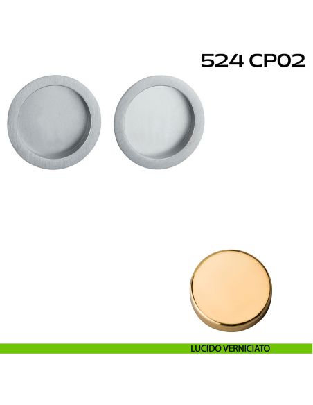 Kit placche incasso tonde cieche Reguitti 524 lucido