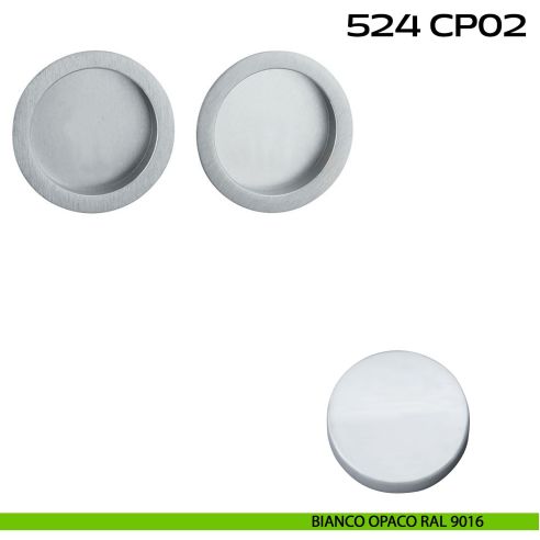 Kit placche incasso tonde cieche Reguitti 524 bianco