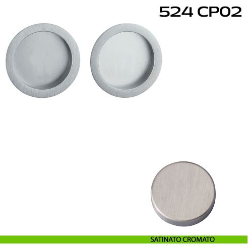 Kit placche incasso tonde cieche Reguitti 524 satinato