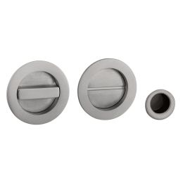 Kit placche incasso tonde con nottolino Reguitti R60 con frontalino di trascinamento