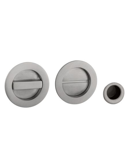 Kit placche incasso tonde con nottolino Reguitti R60 con frontalino di trascinamento
