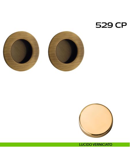 Kit placche incasso tonde cieche Reguitti 529 lucido