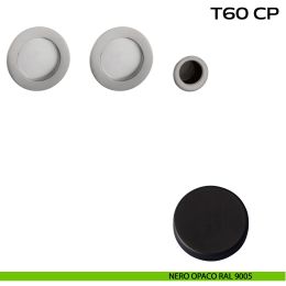 Kit placche incasso tonde cieche Reguitti T60 con frontalino di trascinamento 2