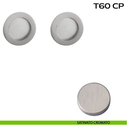 Kit placche incasso tonde cieche Reguitti T60 satinato