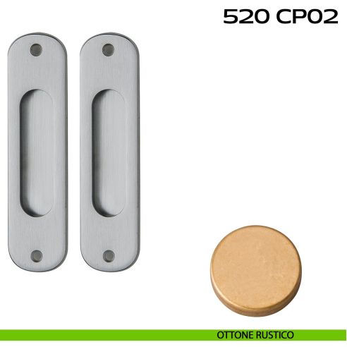 Kit placche incasso ovali cieche Reguitti 520 rustico