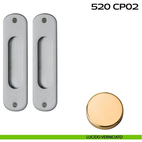 Kit placche incasso ovali cieche Reguitti 520 lucido